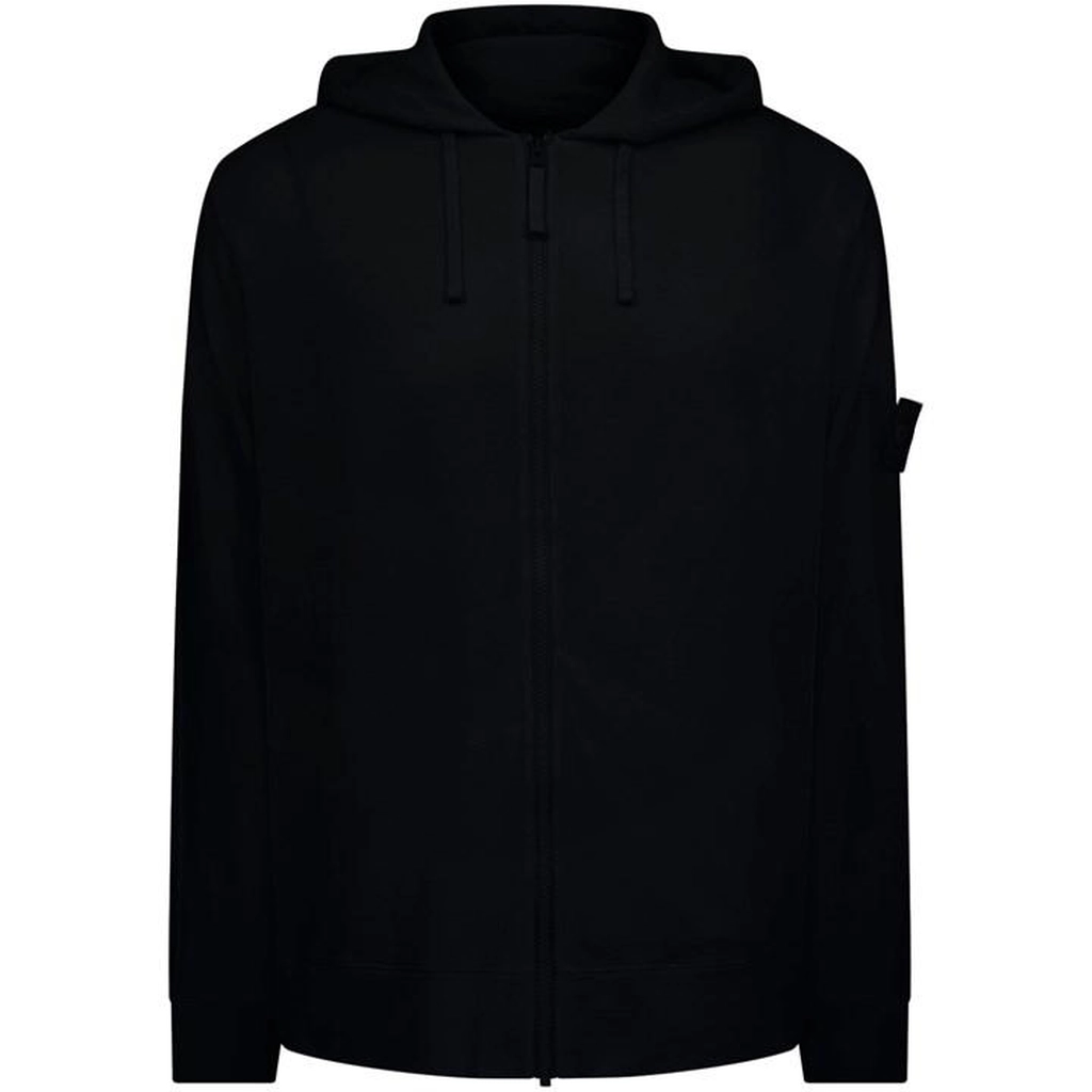 Stone Island Ghost Piece Full-Zip Hoodie - Black